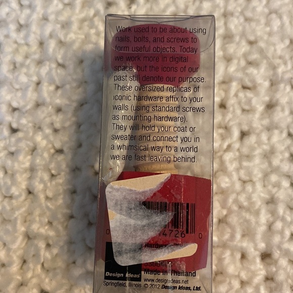 Design Ideas Decorative Hardware Hook Red - Picture 3 of 4